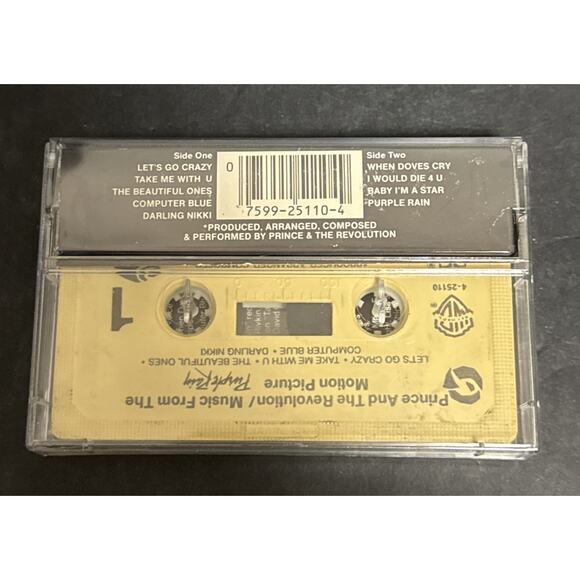 Purple Rain Prince Prince and the Revolution Tape Cassette 1984 Let’s Go Crazy - Picture 2 of 7